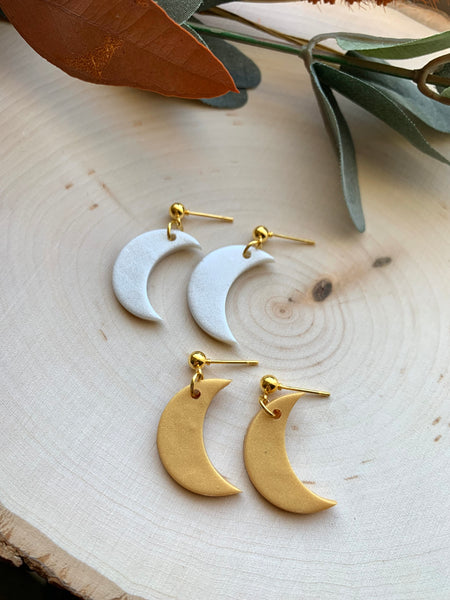 Mini Crescent Moon Earrings