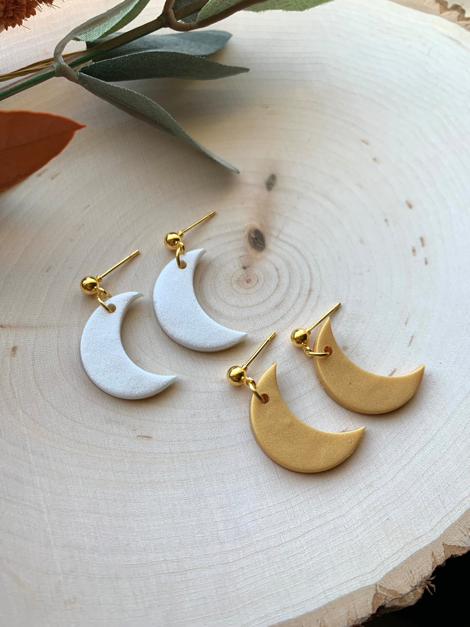 Mini Crescent Moon Earrings